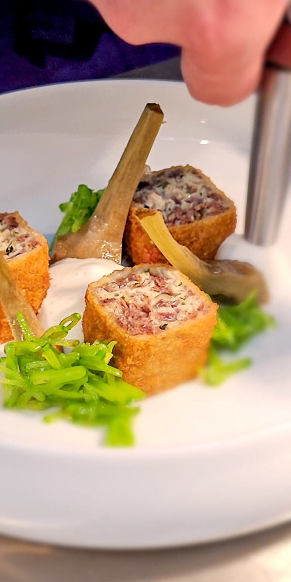 Cuisine gastronomique du restaurant L'Unisens